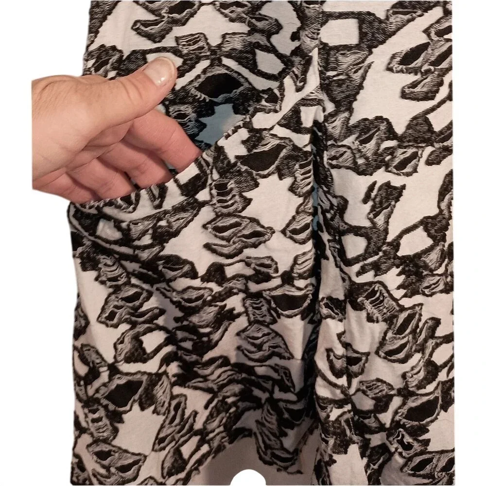 Free People Women's Black & White Fit‎ And Flare SKUW108